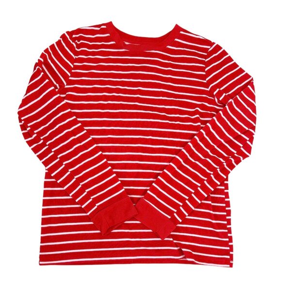 Jammies for your Families Girls Stripe Red & White Set of Pajamas Size L (10/12) - Picture 2 of 4